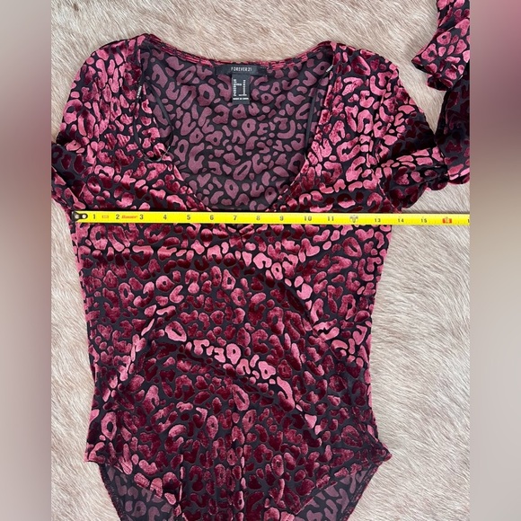 VELVET BURNOUT WHIMSY FAIRY GRUNGE Y2K BODYSUIT - Picture 4 of 7